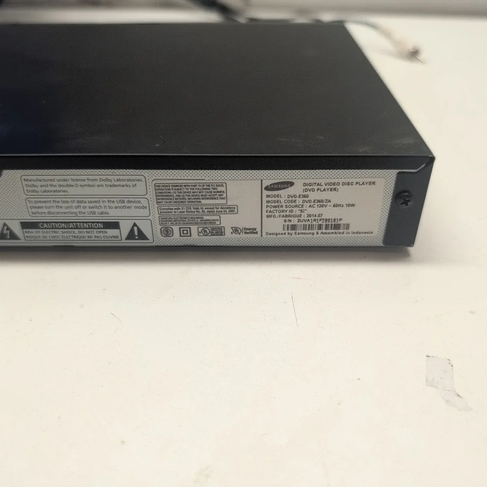 Samsung DVD-E360 DVD Player No‎ Remote Tested Working